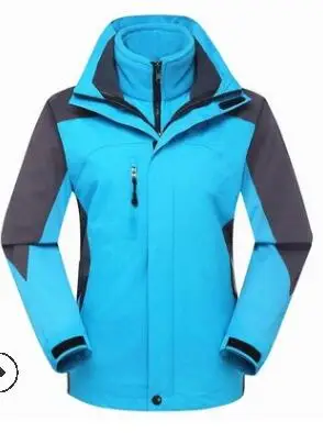 Лыжная куртка мужская водонепроницаемая флисовая зимняя куртка термо пальто для улицы Горные лыжи сноуборд куртка размера плюс - Color: for lady