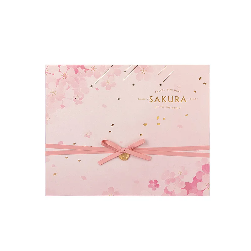 Вишневые цветы подарочный сувенир для вечеринок коробка упаковка Свадебная подарочная коробка конфет духи подарочные упаковочные коробки подарочные сумки с ручками - Цвет: pink L 25x20x10cm