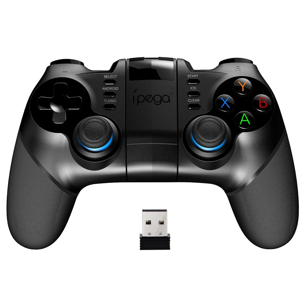 IPEGA PG-9156 9157 гибкий джойстик чувствительный ключ Bluetooth 4,0 продолжает биение геймпад 2,4 ГГц USB приемник с держателем телефона
