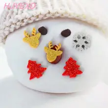 16 шт каждый) 12 мм рождественские серьги-гвоздики(без задней части) акриловые серьги-гвоздики с оленем и снежинками лазерная резка 0,"-AC1492