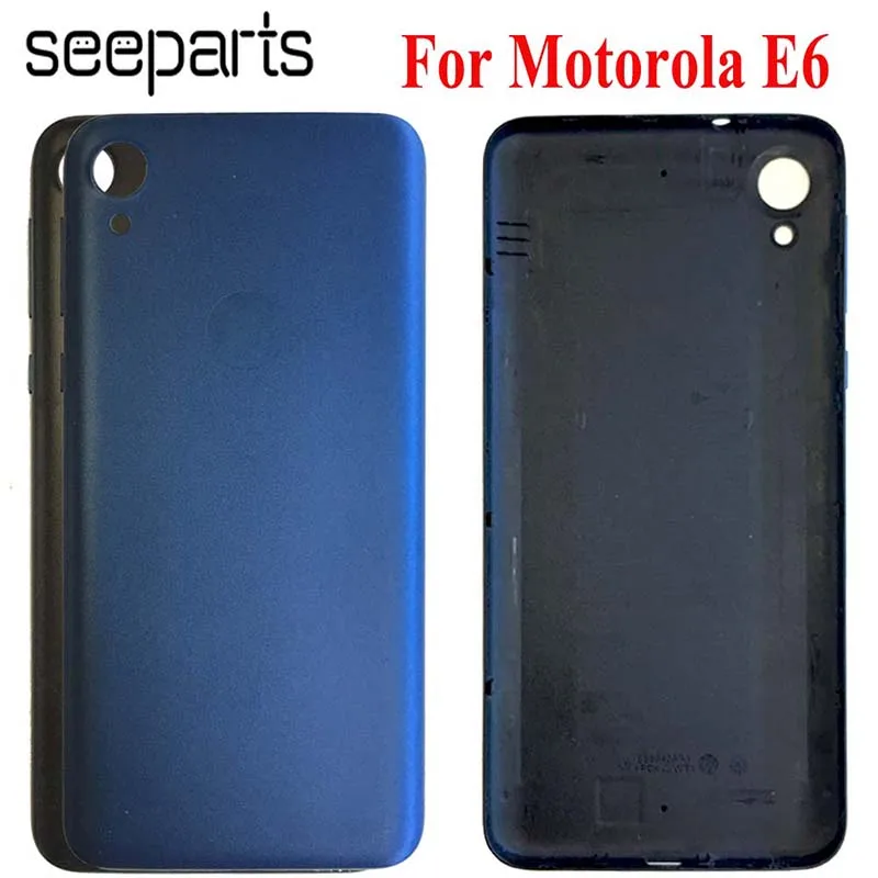 Новинка 5," для Motorola Moto E6 крышка батареи для Moto e6 задняя крышка двери корпус батареи крышка двери
