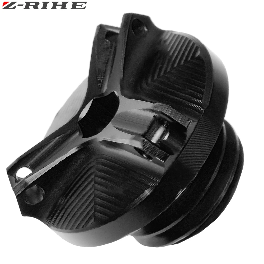 black Motorcycle Accessories CNC Oil Filler Cap Plug For SUZUKI GSX-R GSX-S GSXR 1000/750/600/125 GSX1300R HAYABUSA RV 125/200 VANVAN - Цвет: black