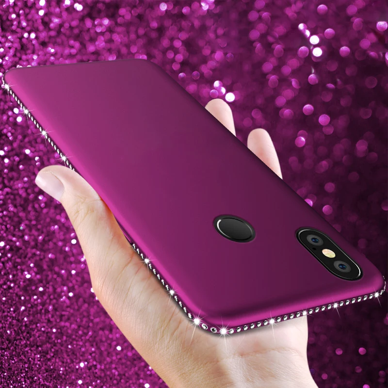 Алмазный силиконовый чехол для Xiao mi Red 4A 6 6A S2 5 Plus 5A Prime Note 4X4 Pro MAX 3 A1 A2 Lite 5X 6X Pocophone F1| |