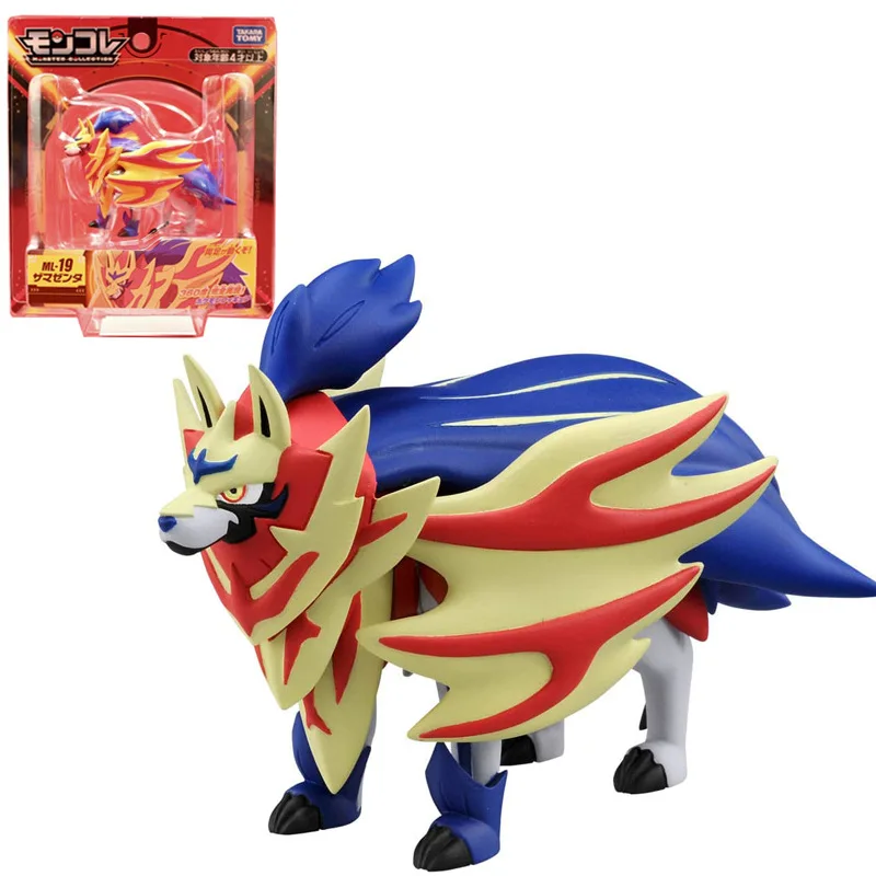 Japan Original Takara Tomy Pokemon Zamazenta VS Zacian Action