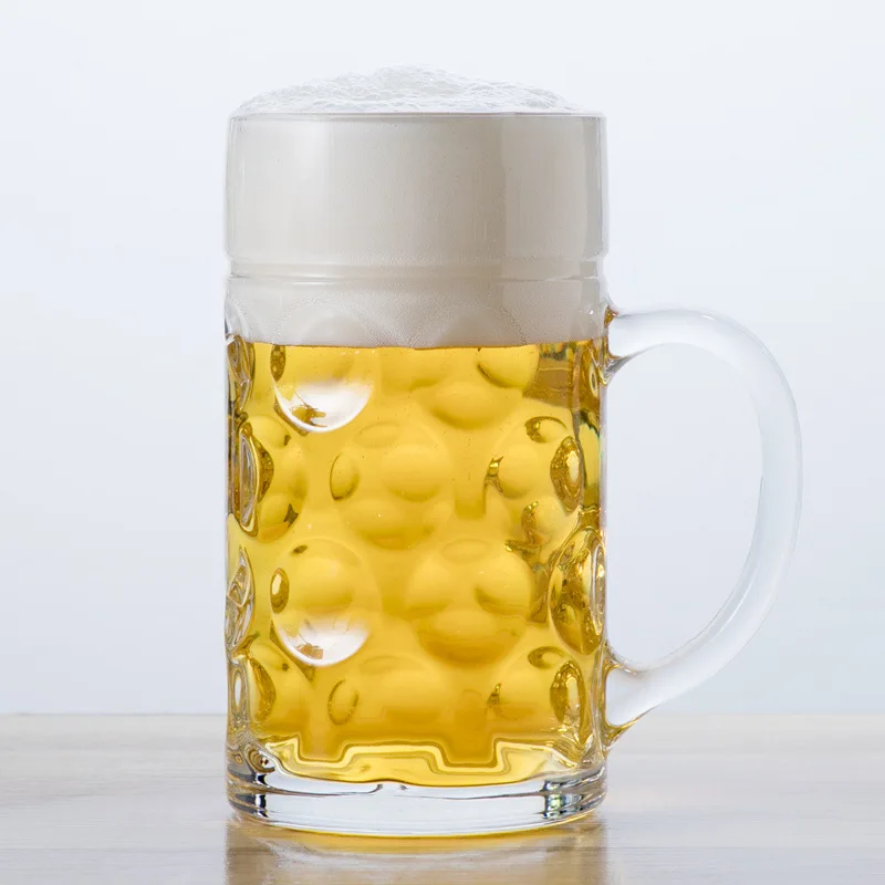 

Ultra Large 1-Liter Handle Cup zha pi bei Large Size Germany Beer Steins Beer Festival Only Cup Hero Cup 1000 Ml