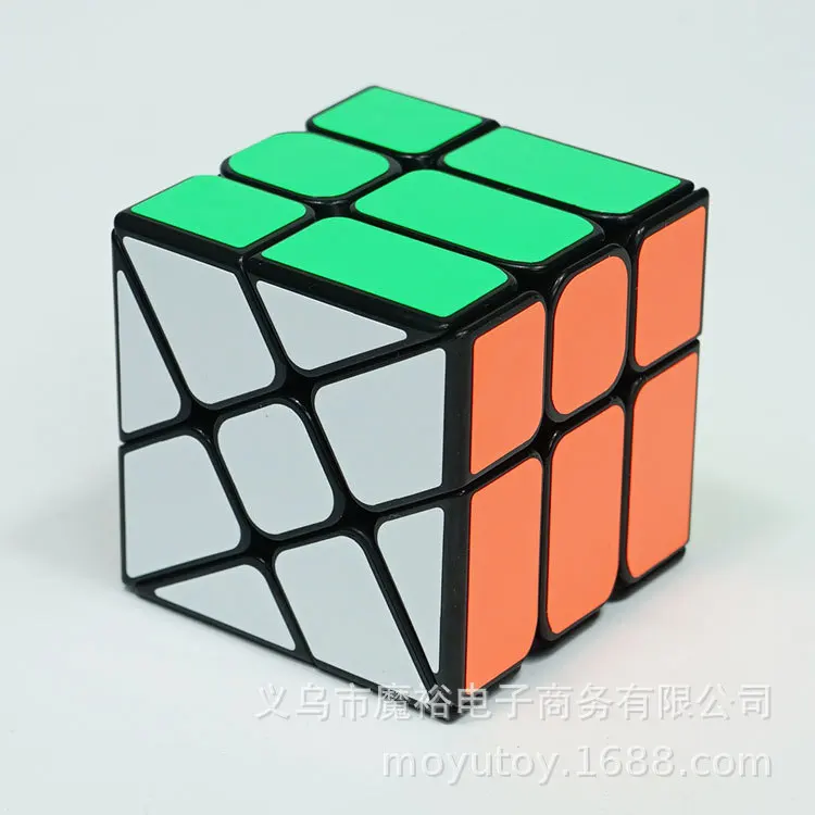 [Yongjun Hot Wheels черный и белый с рисунком] Yongjun Hot Wheels ветряная мельница трехслойная Abnormity Cube обучающая игрушка