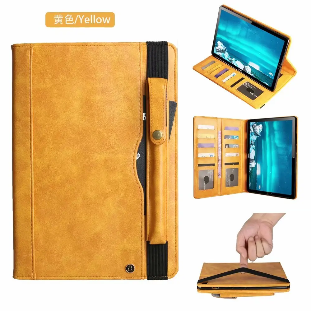 Модный кожаный чехол с карандашом для планшета huawei Mediapad M6 10,8 icnh VRD-AL09 держатель Чехол-подставка чехол+ ручка