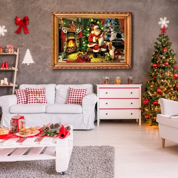

Xmas Full Drill Painting Embroidery Cross Stitch Christmas DIY Kits Craft Christmas decorations Christmas gifts