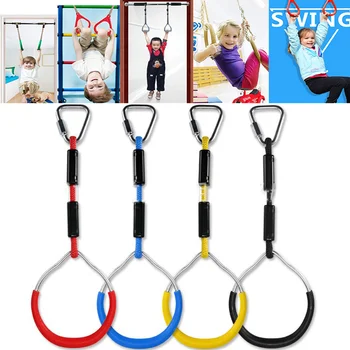 

Gymnastics Exercise Pull-ups Increase Arm Strength Children & Adult Rings for Fitness Indoor Rings Aerial Climbing Hanging Rings