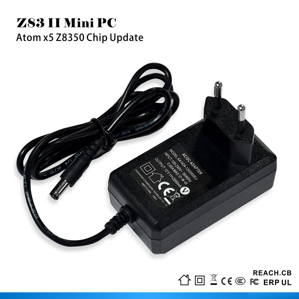 Z83 II, Электрический черный Мини ПК, wifi, Bluetooth, для дома, высокая эффективность, 4G+ 64G, простая установка, многоязычный портативный процессор для офиса