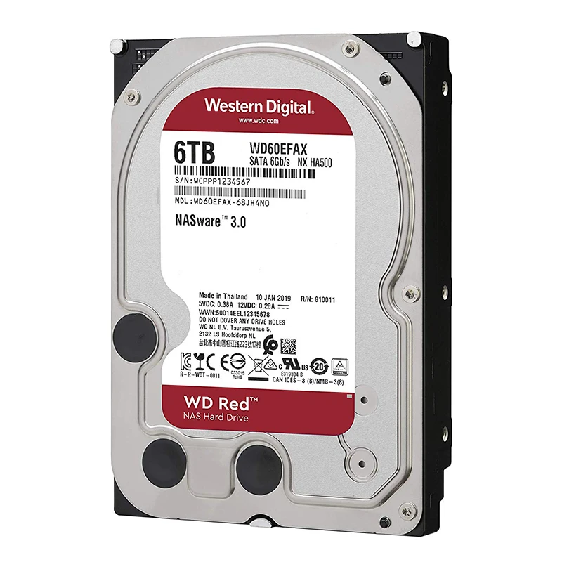 Western Digital Wd Red Nas Hard Disk Drive 6tb 8tb 10tb 12tb 5400