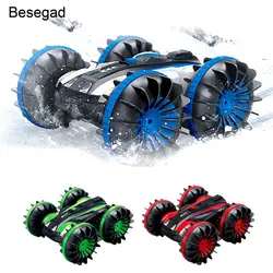 Besegad Двусторонняя All Terrain RC управление Электрический трюк автомобиль игрушки с 360 градусов спины для ребенка день рождения Рождественский