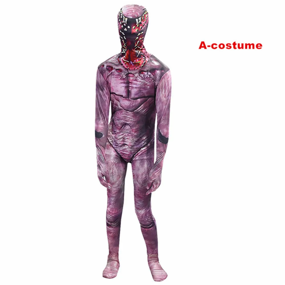 Demogorgon Детские Взрослые костюмы на Хэллоуин Зомби человек-пожиратель цветок страшная крепостная Косплей карнавальные вечерние жуткая одежда маска - Цвет: 851A