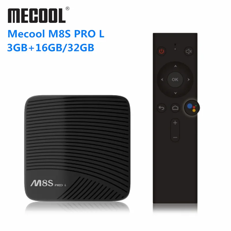 Mecool M8S PRO L Голосовое управление 4K ТВ приставка Android 7 1 Amlogic S912 5G Wifi Bluetooth 4 3D