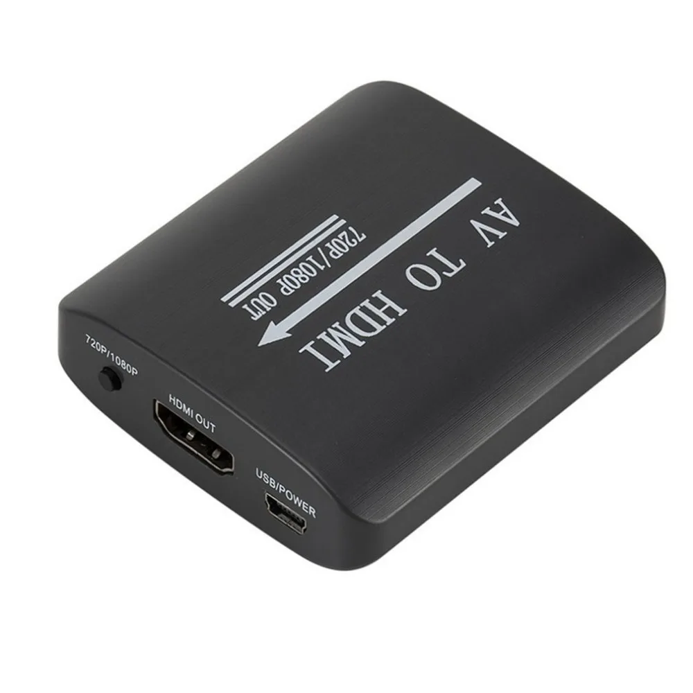 Мини AV в HDMI видео конвертер коробка AV в HDMI адаптер для HD tv PS3 PS4 PC DVD Xbox проектор