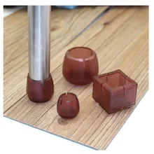 Коричневая мебель из ПВХ ножки колпачки для стул стол защита для ног Нескользящие износостойкие ножки защита деревянного пола комнаты украшения