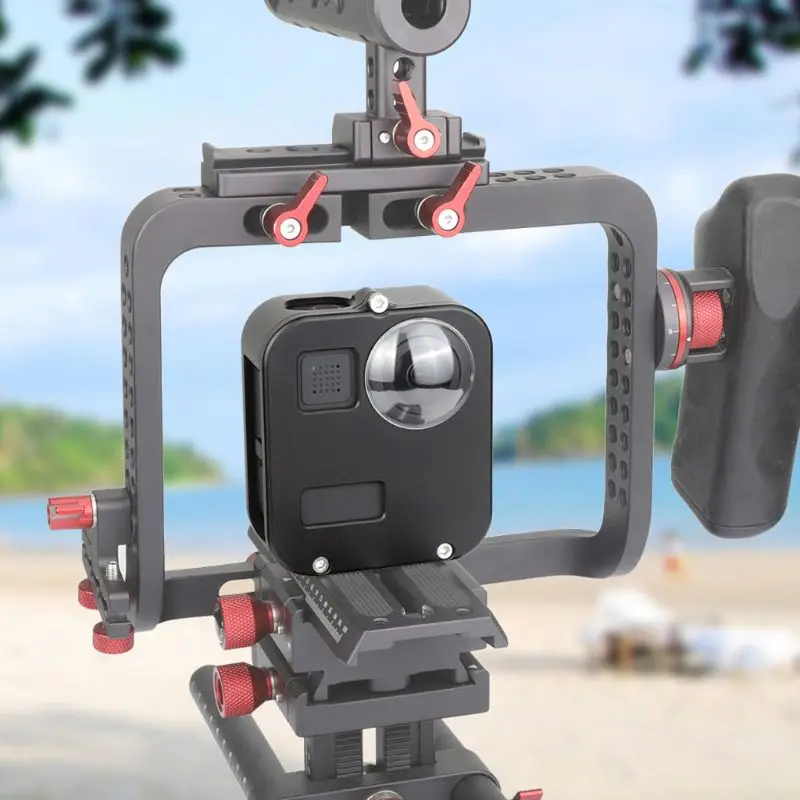 Металлические защитные рамка чехол видеокамера Корпус корпус для GoPro Максимальная Камера комплект