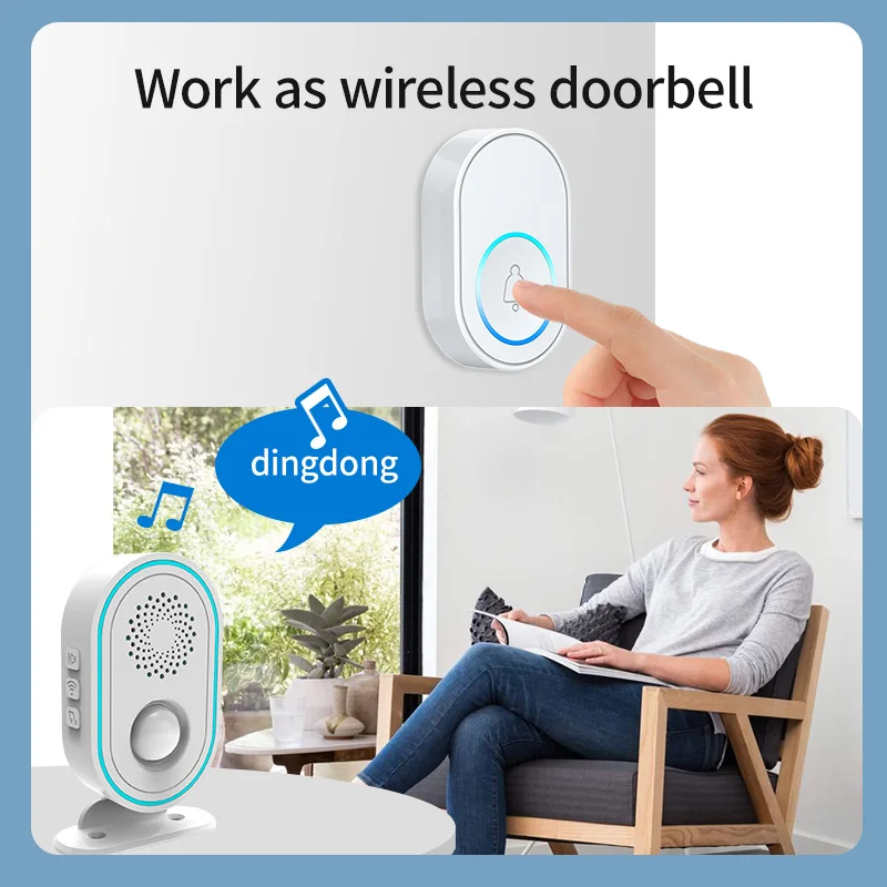 EARYKONG-sistema de alarma inalámbrico para el hogar, sirena estroboscópica de 433MHz, Sensor de movimiento infrarrojo PIR, detección humana, aplicación Tuyasmart Smart Life