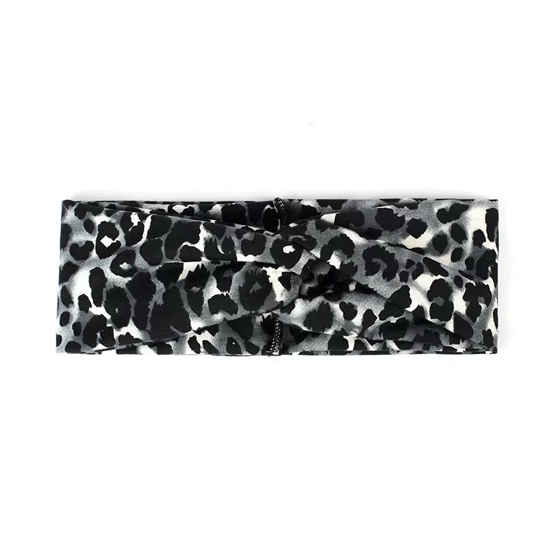 Latin Dance Accessory Salsa Tango Cha Cha Rumba Practice Wear Fashion Leopard Print Headband Elastic Dance Headdress DNV13561