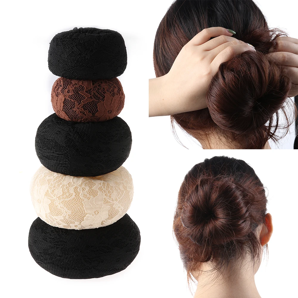 Hair styling tool Women Shaper Donut Bun Maker Hair Ring Hair Rollers 1PC