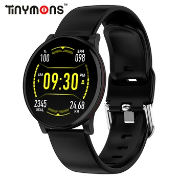 

Tinymons W9 Smart Watch HD Big Screen Bracelet Heart Rate Monitoring Weather Display WirstBand Waterproof Sports Fitness Tracker