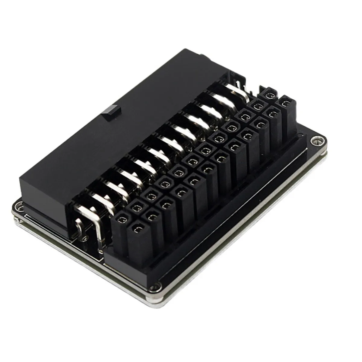 CY ATX 24Pin Female to 24pin Male 90 Degree Power Adapter Mainboard Motherboard With RGB Led for Desktops PC Supply | Компьютеры и
