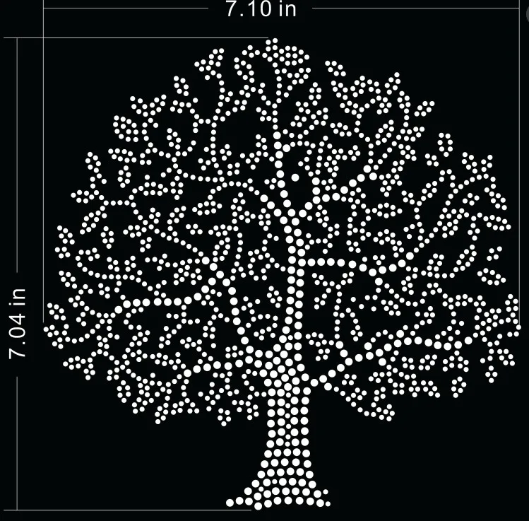 

Big tree design iron on rhinestone appliques hot fix rhinestone transfer motifs strass iron iron on transfer applique patches