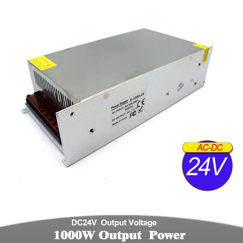 Universal Power Supply DC 12V 18V 24V 30V 36V 42V 48V 60V 1000W Transformers 220V 110V AC DC12V SMPS For Light CNC CCTV Stepper |