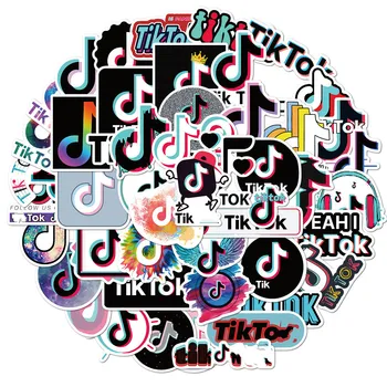 

50 / pcs TikToker graffiti stickers luggage computer personalized helmet waterproof stickers Student textbook stickers
