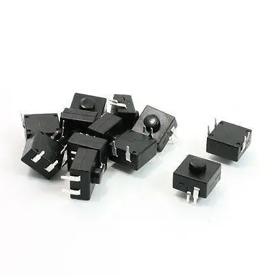 

12 Pcs 4 Pin Terminals Momentary Flashlight Push Button Switch AC 250V 1.5A
