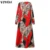 Women's Plus Size A Line Dress Color Block V Neck Print Half Sleeve Fall Summer Casual Sexy Midi Dress Daily Holiday Dress 5