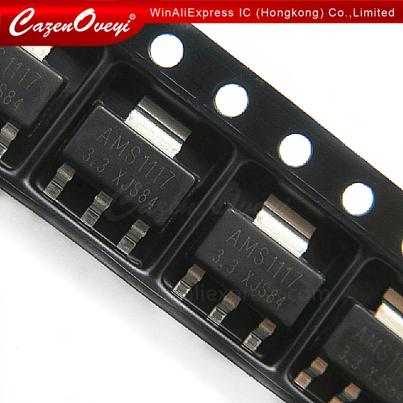 10pcs/lot AMS1117-3.3 LM1117-3.3 L1117-3.3 SOT-223 In Stock | Электронные компоненты и принадлежности