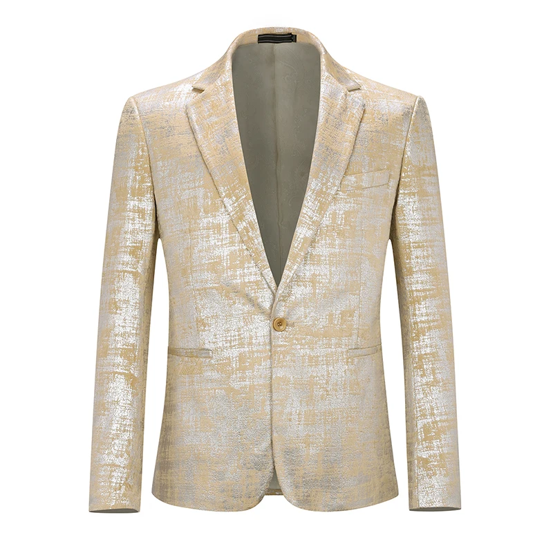 YUNCLOS, белый, свадебный пиджак, Мужской Блейзер, Veste Homme, костюм, деловой стиль, Мужской Блейзер, для банкета, смокинг, вечерние, 4XL - Цвет: 04