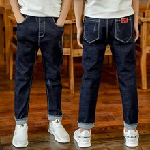 Г. Весенне-осенние новые стильные вельветовые джинсы для мальчиков детские штаны средних и больших размеров повседневные штаны