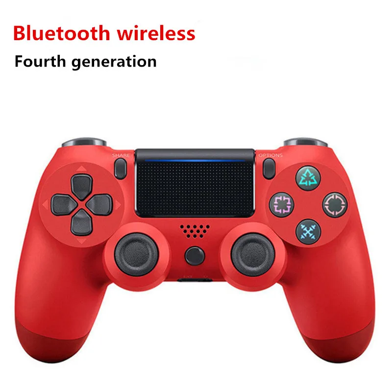 red Проводный джойстик для PS4 с Bluetooth/USB четвёртого поколения, контроллер для Dualshock 4 для PS4, контроллер для playstation 4 - Цвет: red