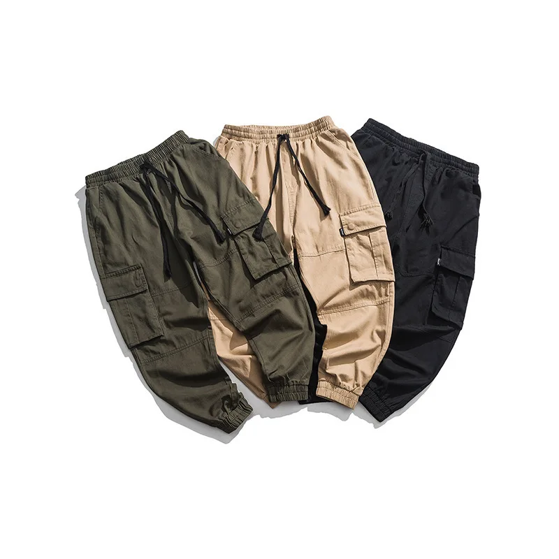 

2019 New Style Japanese-style Popular Brand MEN'S Casual Pants Autumn And Winter Loose-Fit Workwear Pants Men's Beam Leg Harem P