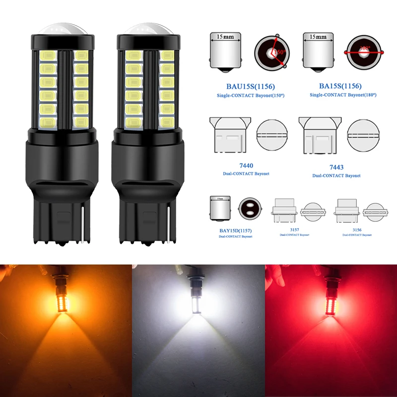 2Pcs 12V 1156 1157 3156 3157 7440 7443 5630 5730 33smd Led Turn Signal Lights 2Pcs 12V 1156 1157 3156 3157 7440 7443 5630 5730 33smd Led Turn Signal Lights