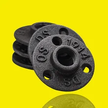 10pcs Durable Wall Mount Threaded Floor Hardware Pipe Fittings Accessories Tool Cast Iron Antique Adapter Replacement Flange