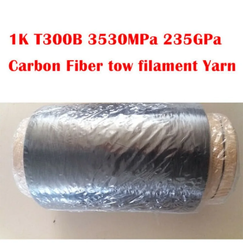 

1K Carbon Fiber tow filament Yarn thread tape 3530MPa T300B 235GPa 30/50/100m