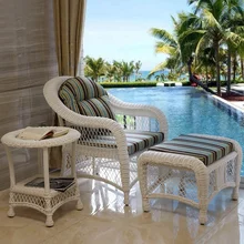  Restaurant Coffee Shop Garden Furniture Sets Outdoor Balcony Small Apartment Leisure Table Chair Patio Villa Back Rattan Chairs 