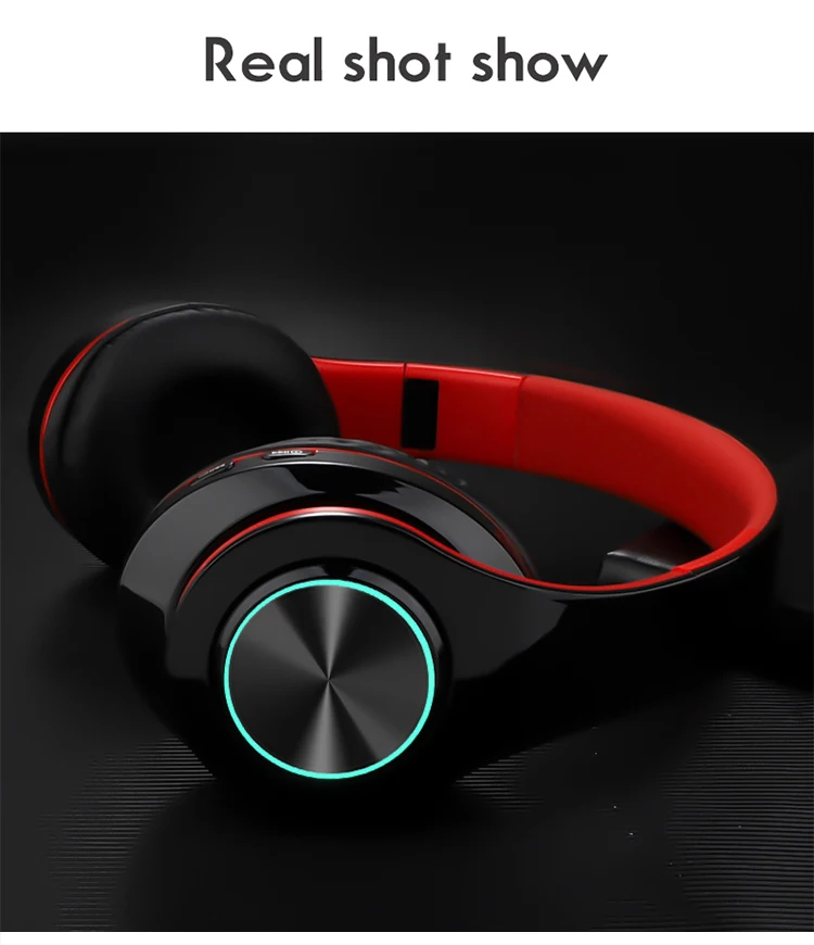 Wireles Bluetooth Headphone Over-Ear Dobrável Colorido Stereo
