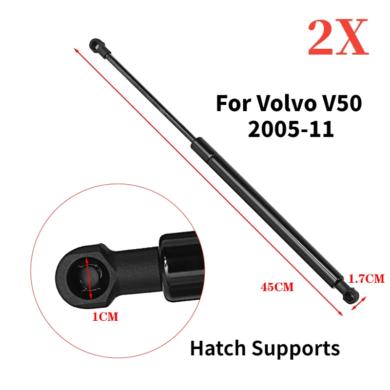 2pcs Liftgate Tail Gate Door Hatch Supports Shocks,For Volvo V50 2005-2011 Tailgate Boot Gas Struts Spring 30716189 