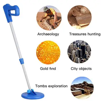 

New Portable Metal Detector For Kids Waterproof Iron Detector Search Gold Detecting Underground Gold Digger Hunter Birthday Gift