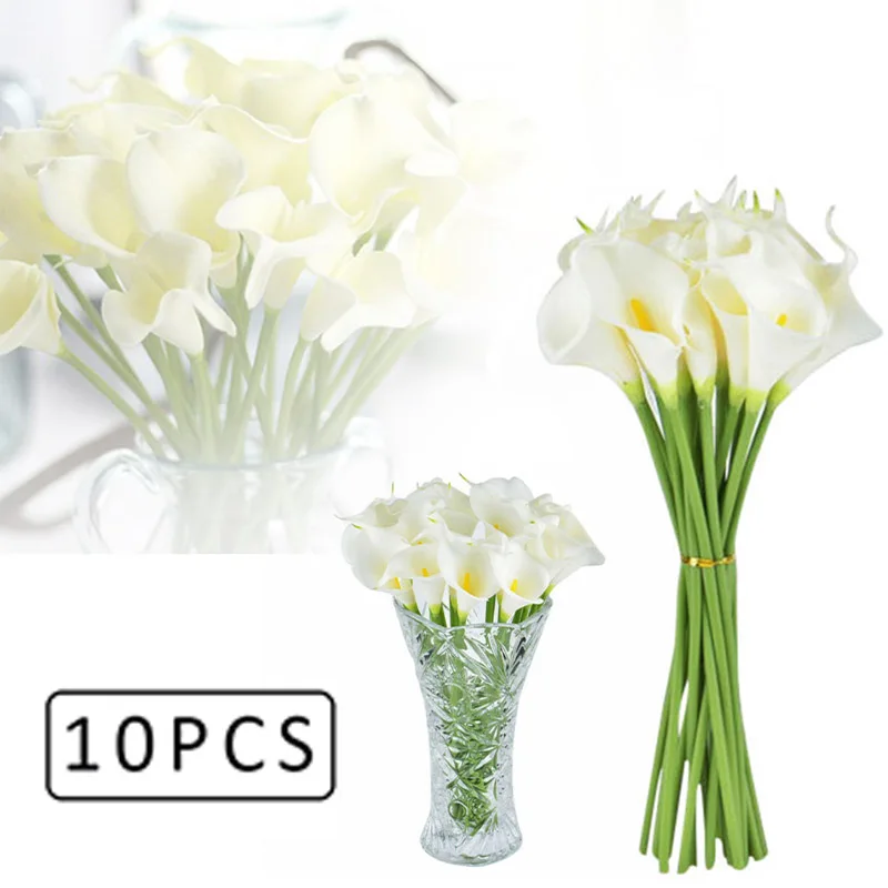 10pcs Artificial Flowers Table Party Decoration Flower Vase Flower Arrangement