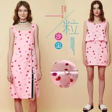 Печатный шелк стрейч-сатин 118 см Ширина 19 momme/чистый шелк Ткань для шитья платьев женские вечерние ночные платья