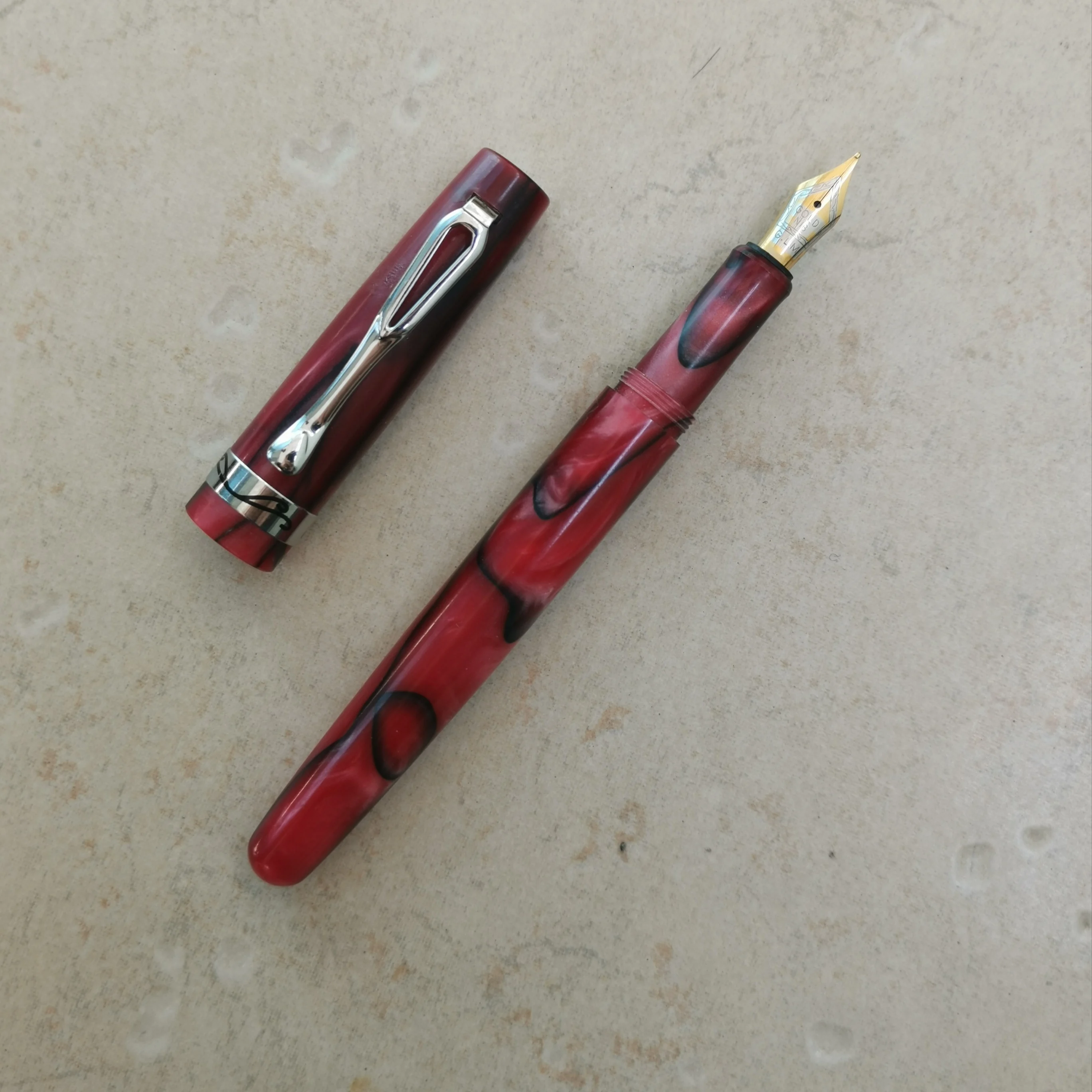 Старый запас GLM красная смола авторучка чернильная ручка конвертер канцелярские