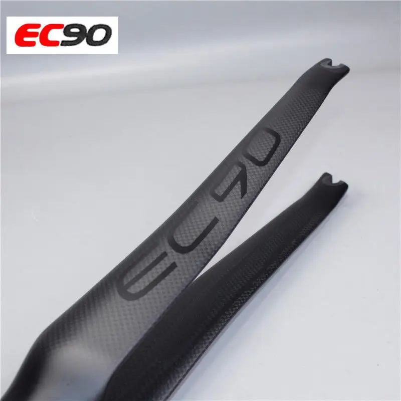 EC90 700C Fork Carbon Fiber Road Bike Fixed Gear Threadless Carbon Fork Straight Steerer Rigid Front Forks 1-18 Superlight (9)