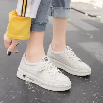 

High Quality White Sneakers Women Loafers Women Leather Lightweight Footwear Women'S Shoes 2020 Spring Trend Flats Shoes Casual