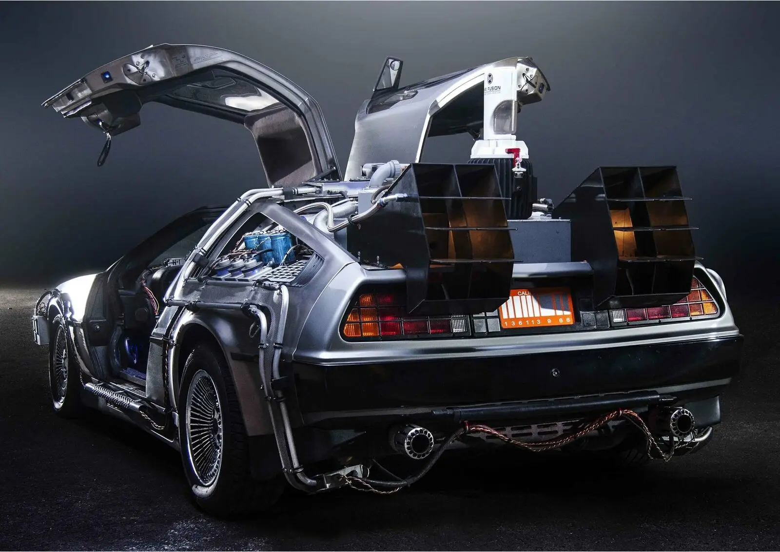 

BACK TO THE FUTURE DELOREAN CLASSIC CAR Art Silk Poster Print 24x36inch