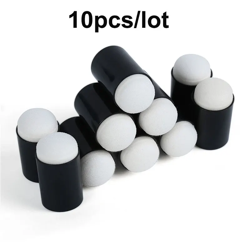 

10pcs/lot Sponge Finger Daubers Foam Finger Painting Craft Set Finger Paint Drawing Sponge Foam Finger Chalk Ink